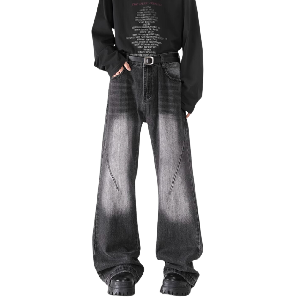 Vintage Micro-Boom Washed Jeans