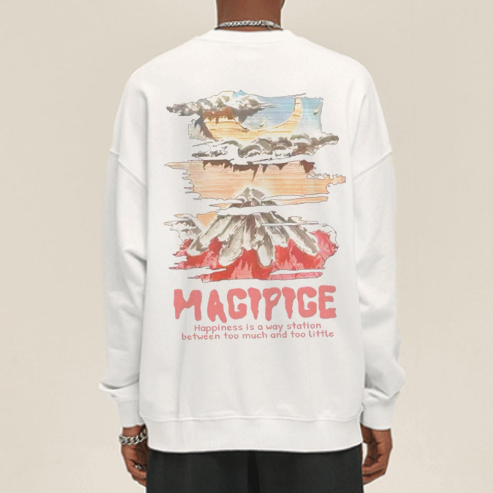 Casual Comic Volcano Sweatshirt