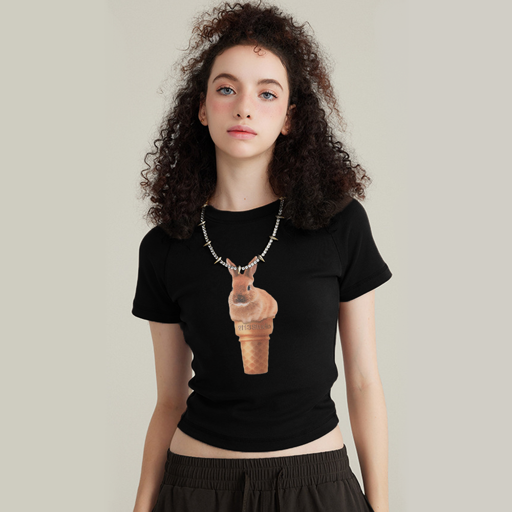 Women's Cone Rabbit Short-Shirt