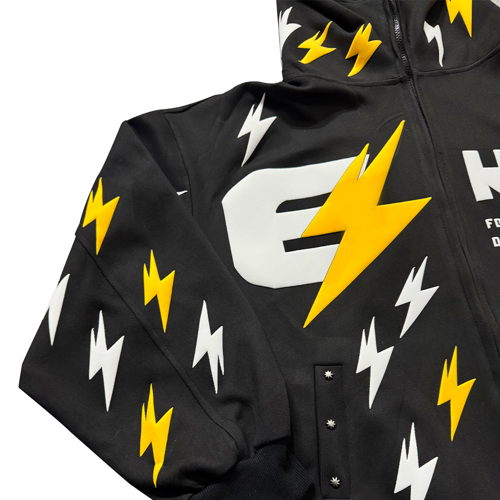 6Kull Full Puff  Lightning Hoodie