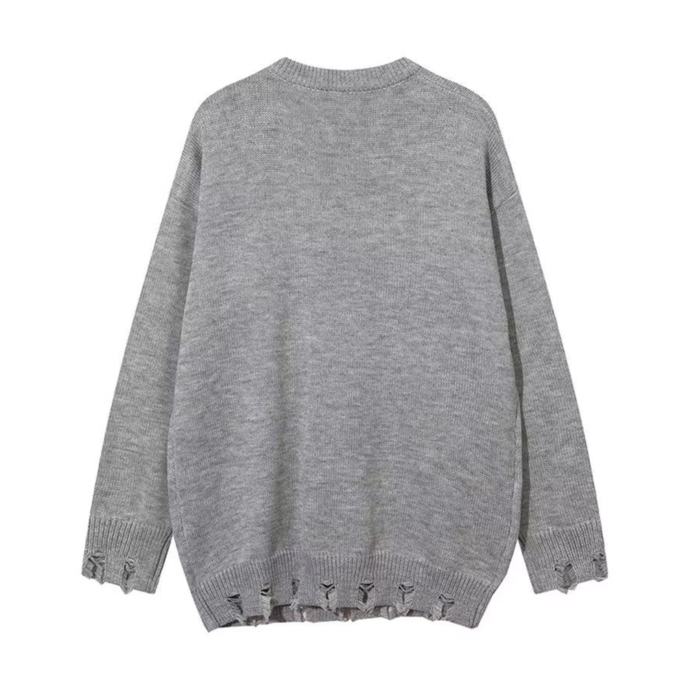 Retro Hole Cross Sweater