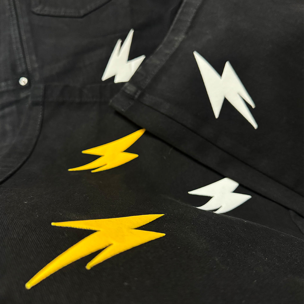 6Kull Light luxury Lightning Cargo Jeans