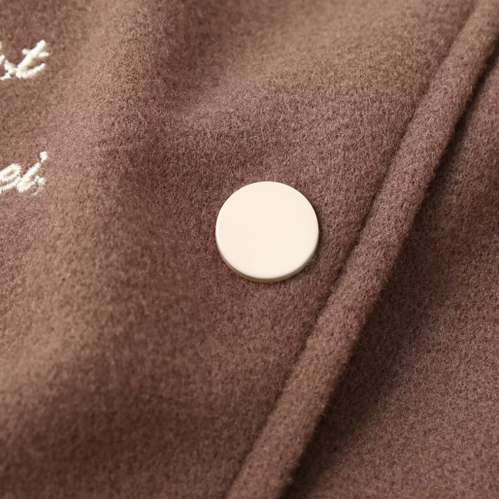 Autumn Simple Letter Varsity Jacket
