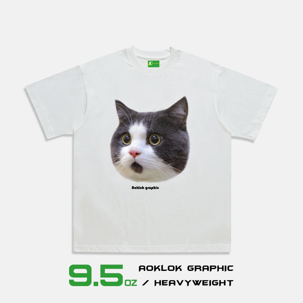 AG®Vintage Big Head Cat T-shirt
