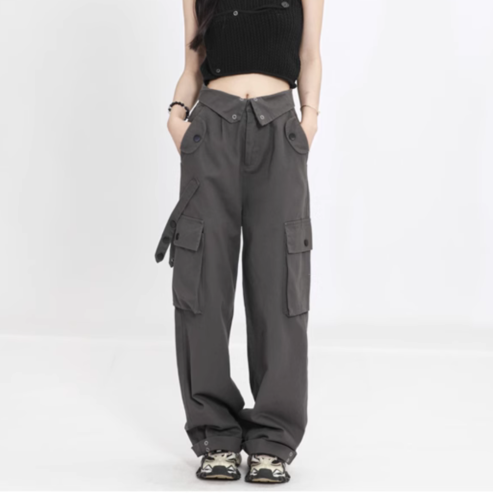 Women's Street Flap Waistband Cargo Pants