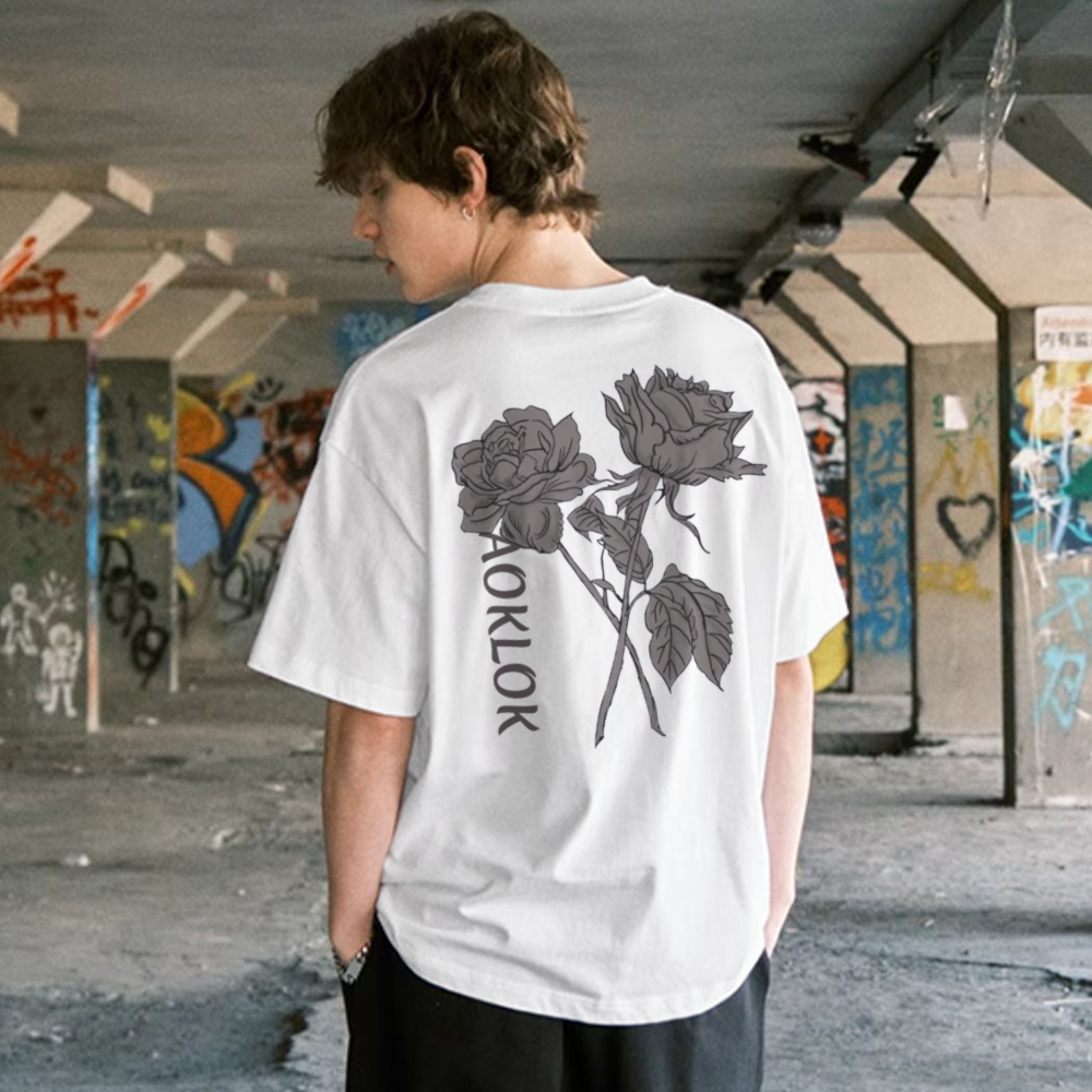 Simple Flower Letters T-Shirt