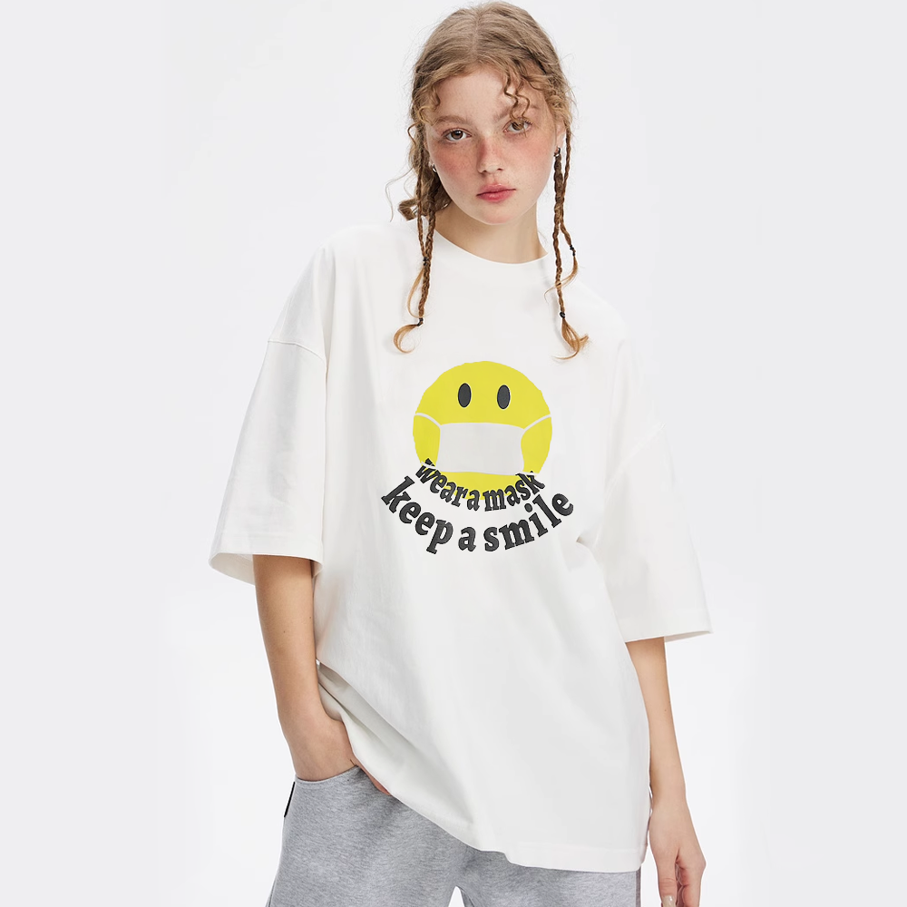 Mask Smiley Face T-Shirt