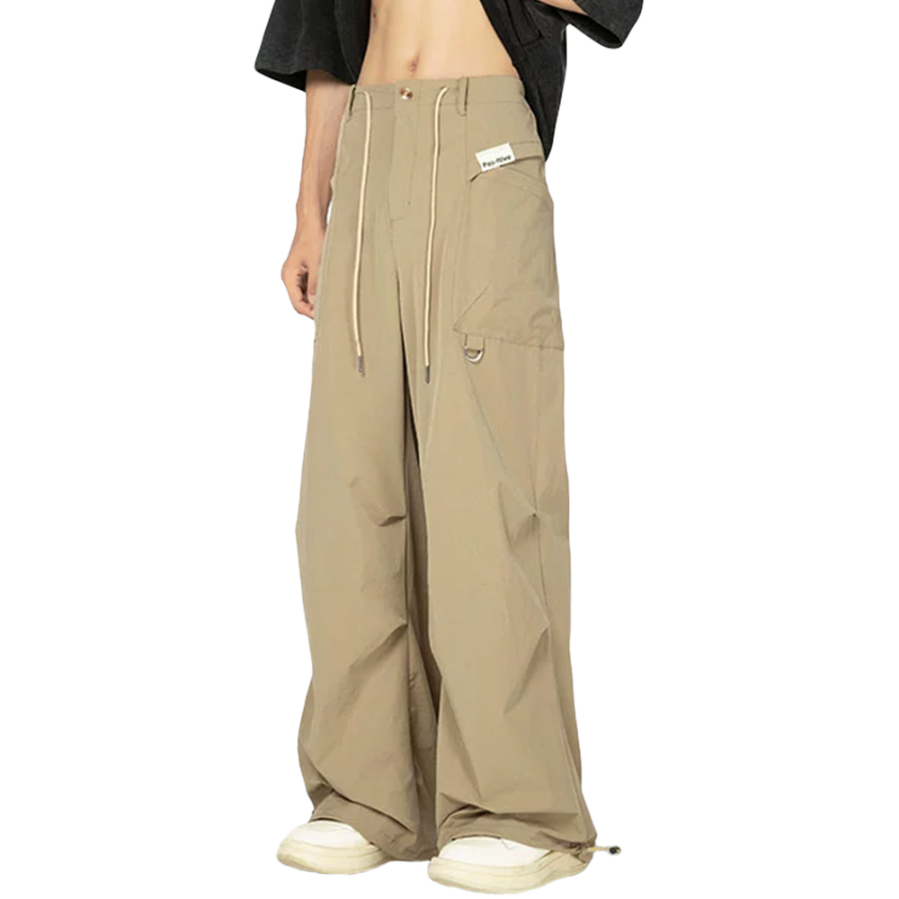 Retro Thin Paratrooper Charge Cargo Sweatpants