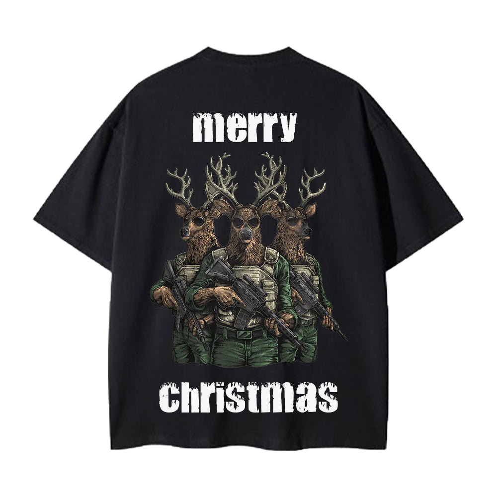 High Street Elk With Gun T-Shirt