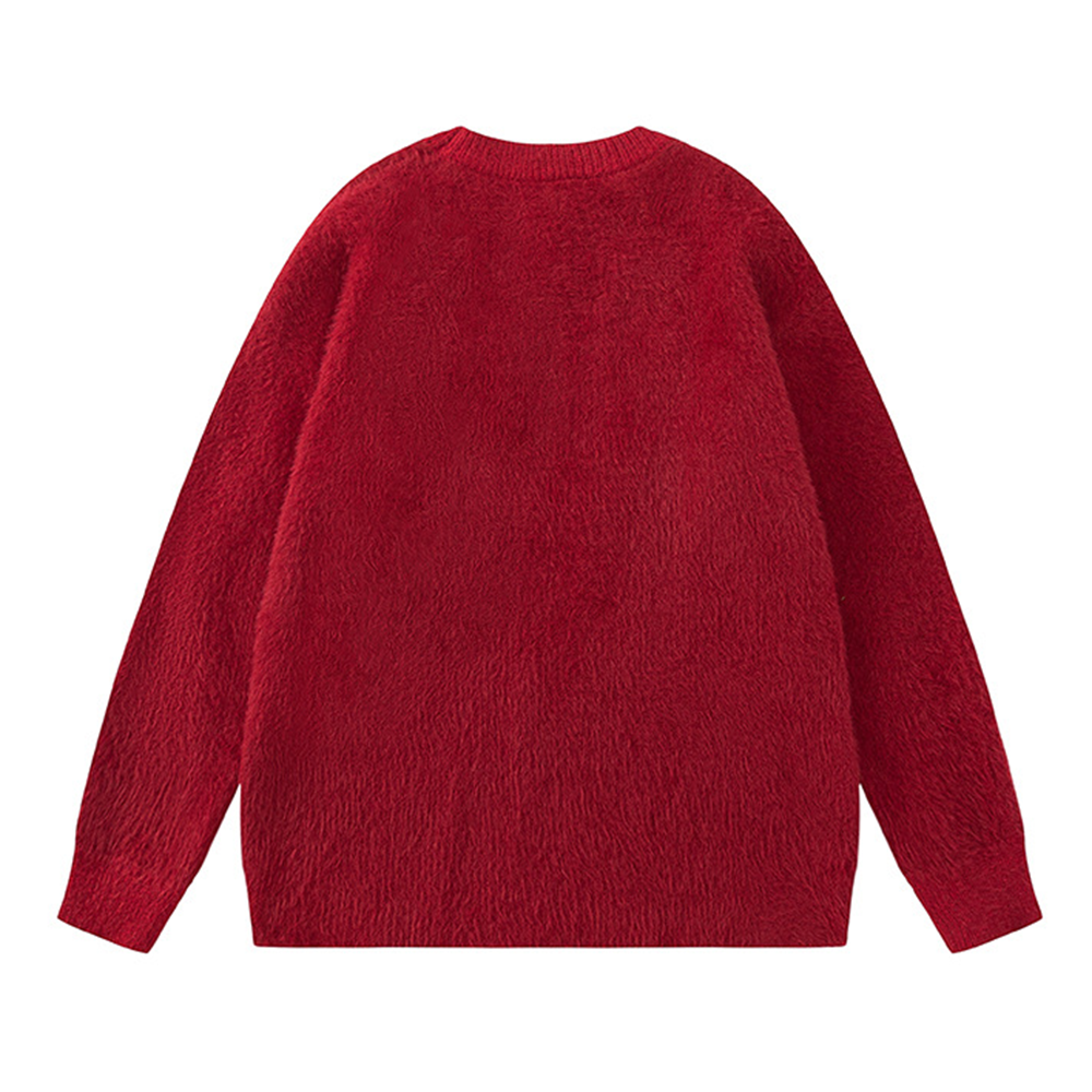 Retro Contrast Color M Sweater