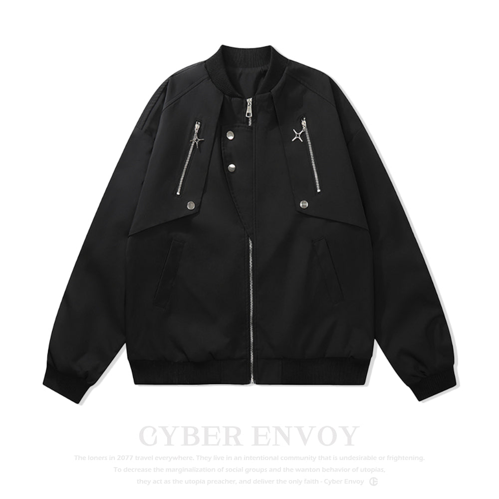 Casual Loose Solid Color Jacket