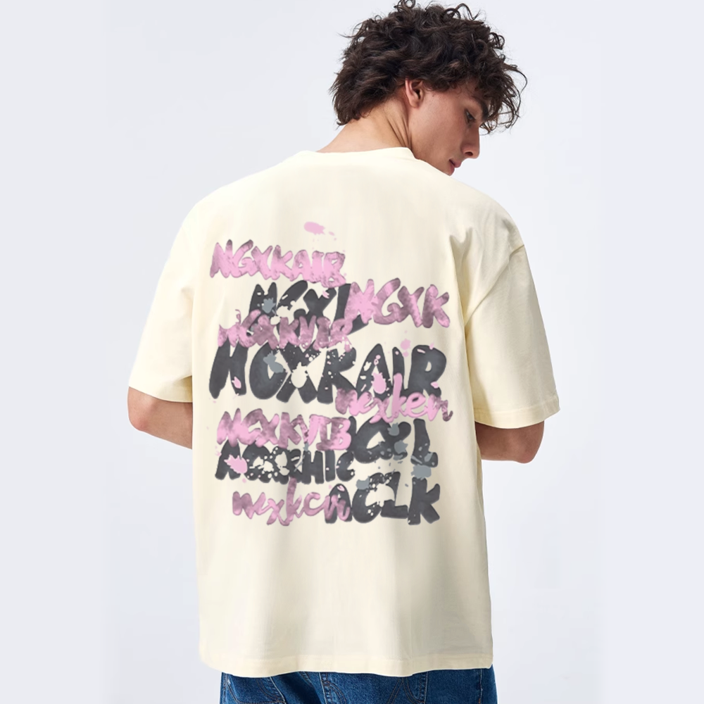 Street Bold Letter Graffiti T-shirt