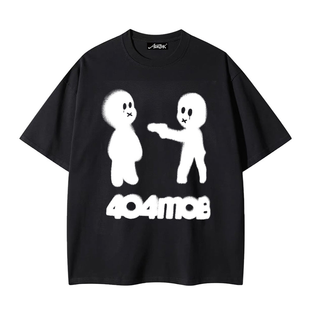 Street Fun Graphic Cotton T-shirt