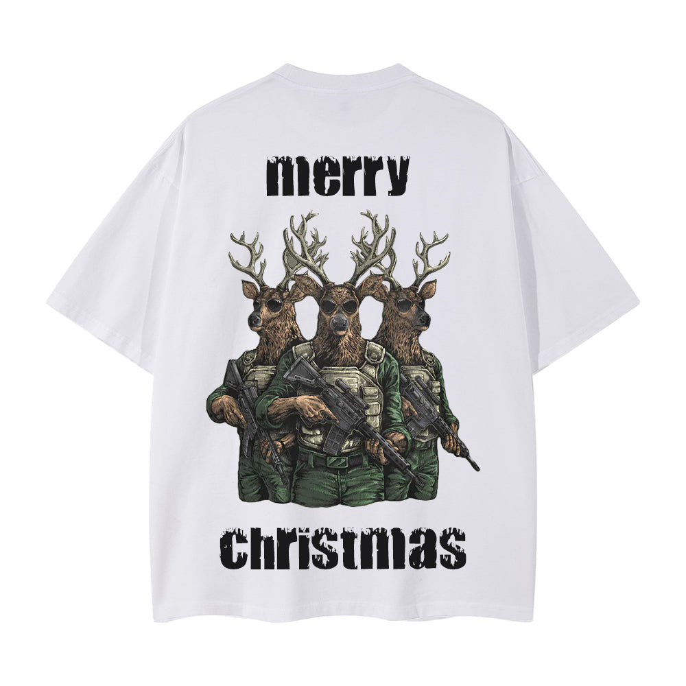 High Street Elk With Gun T-Shirt