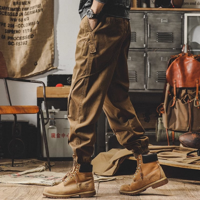 American Retro All-match Loose Straight Legged Cargo Pants