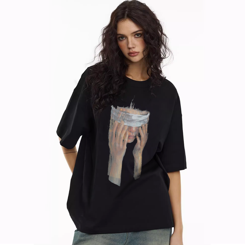 Lonely Blind folded Girl T-Shirt