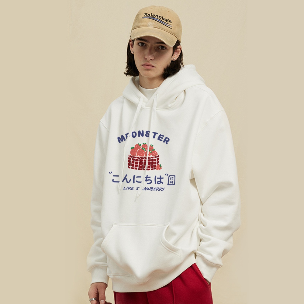 Urban Strawberry Graphic Hoodie