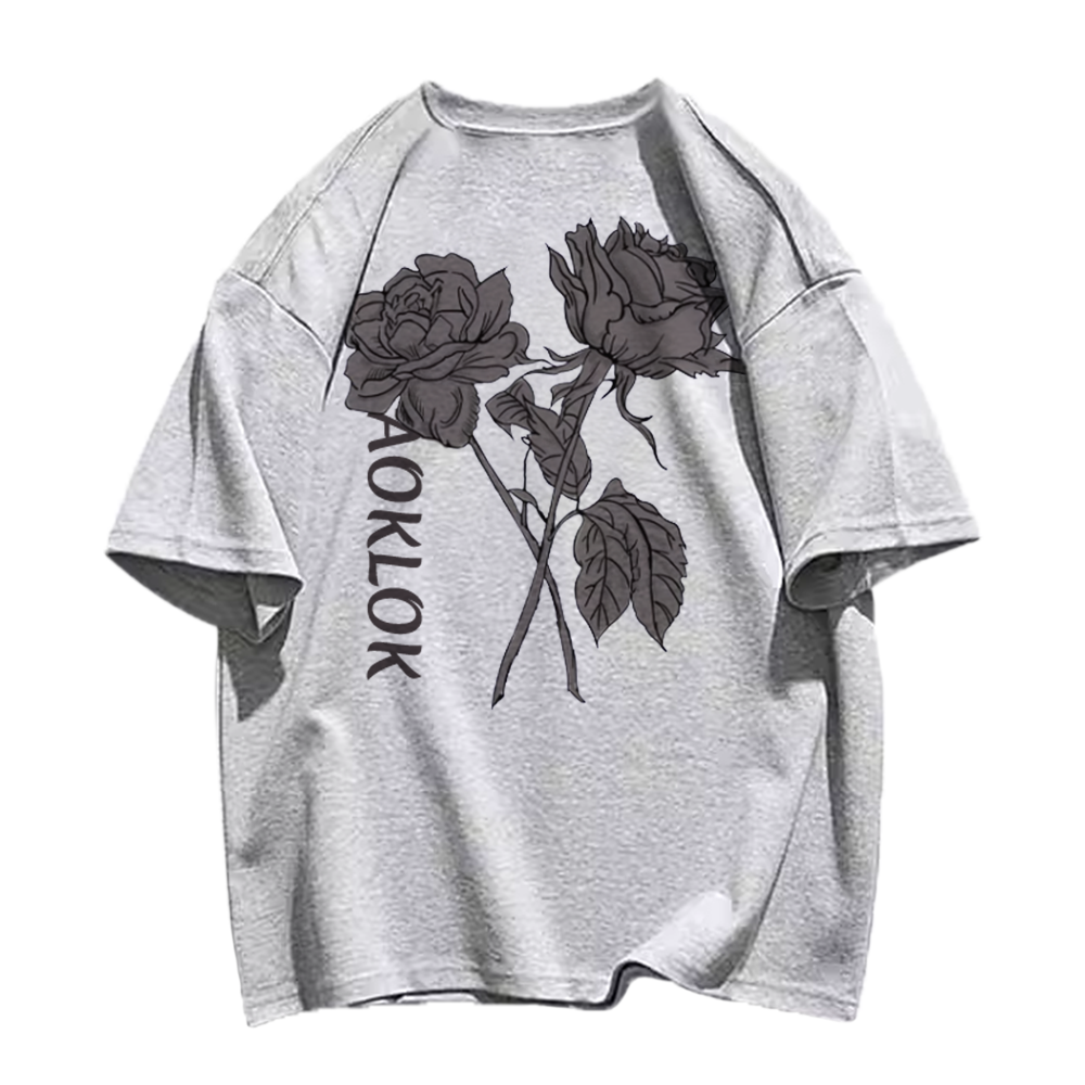 Simple Flower Letters T-Shirt