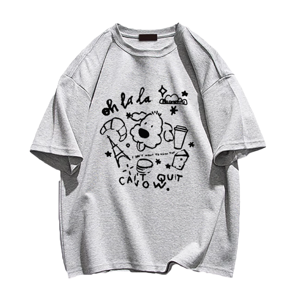 Cute Cartoon Print T-Shirt