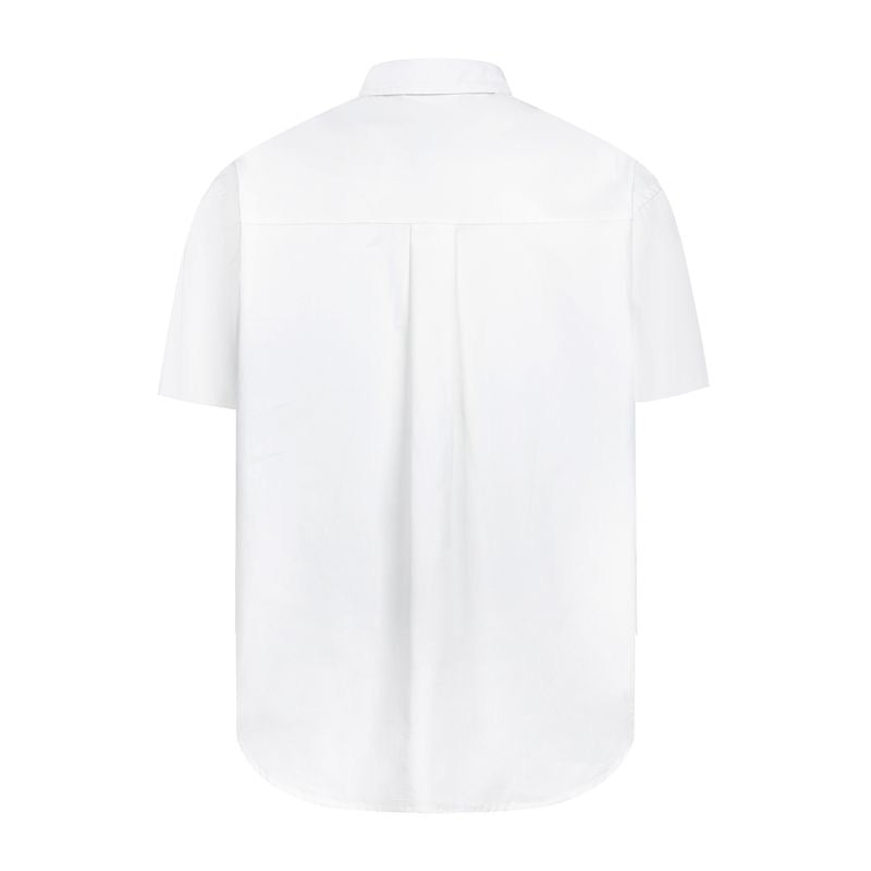 Flower embroidery tie graffiti shirt