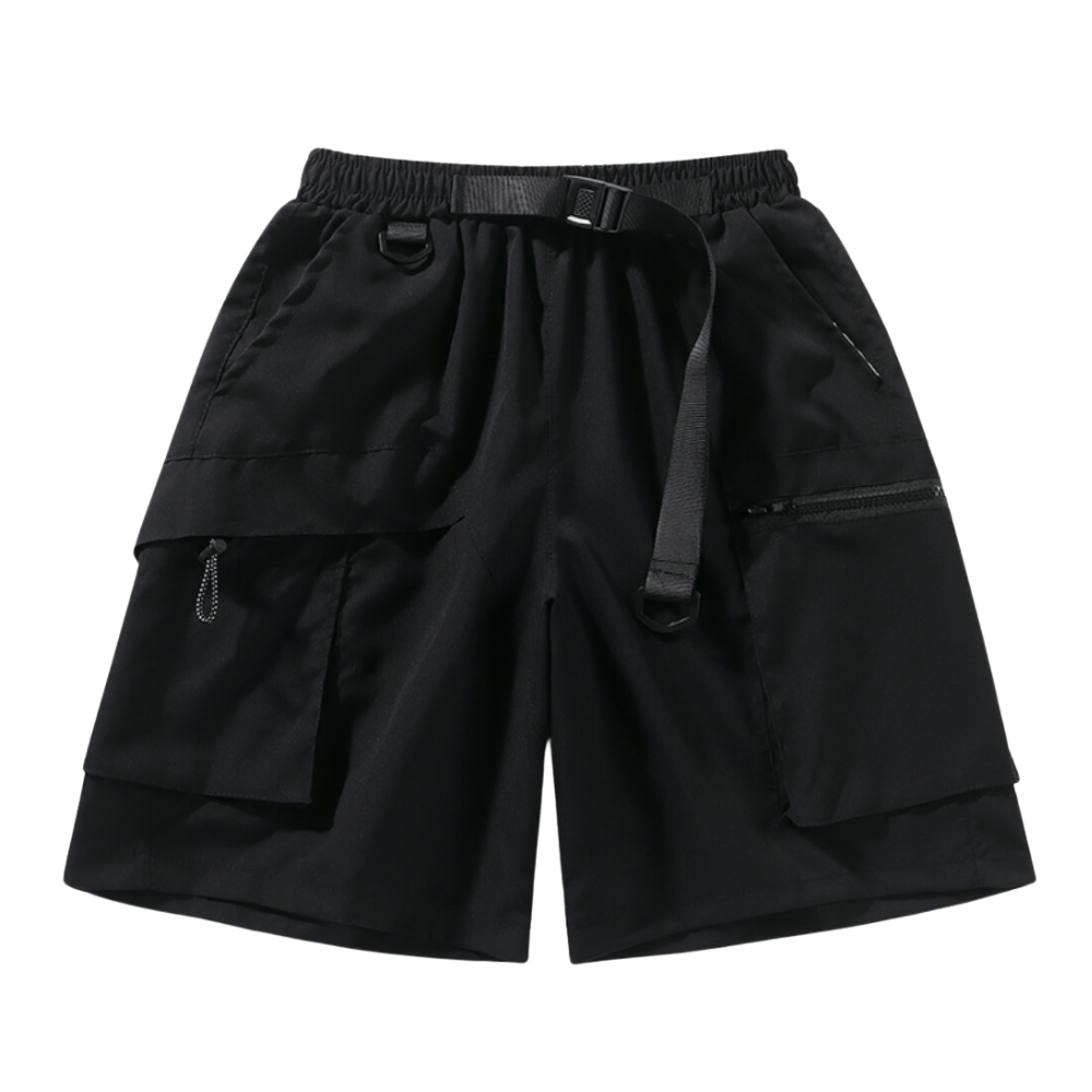 Functional Cargo Belt Shorts