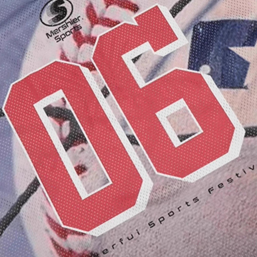 Sporty Satin V-Neck Jersey Sweatshirt