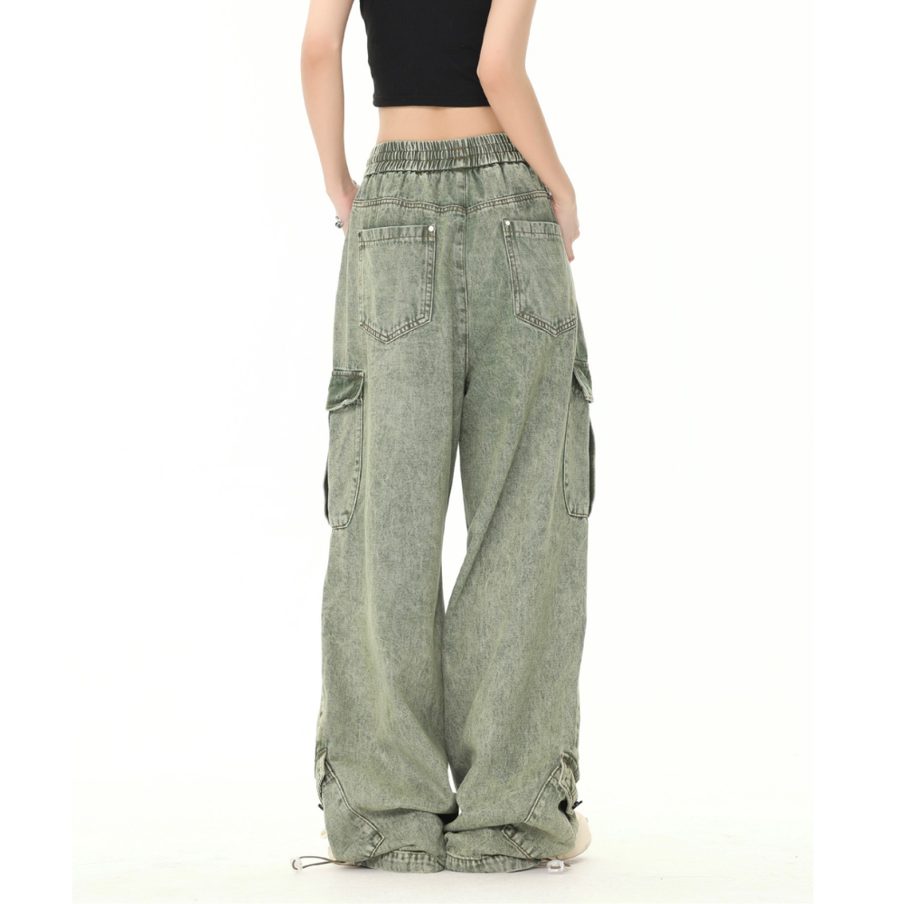 Retro Green Heavy Duty Jeans
