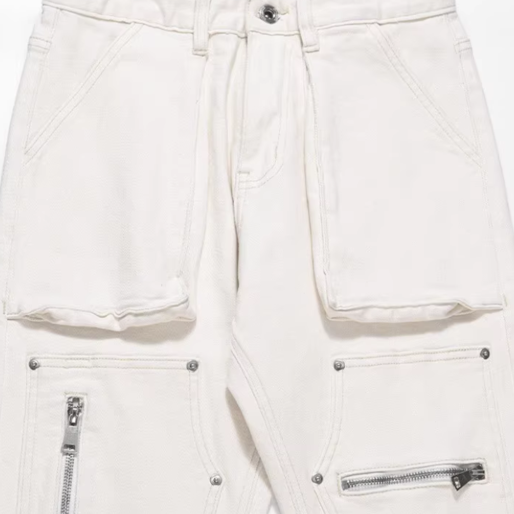 American Multi-Pocket Stud Jeans