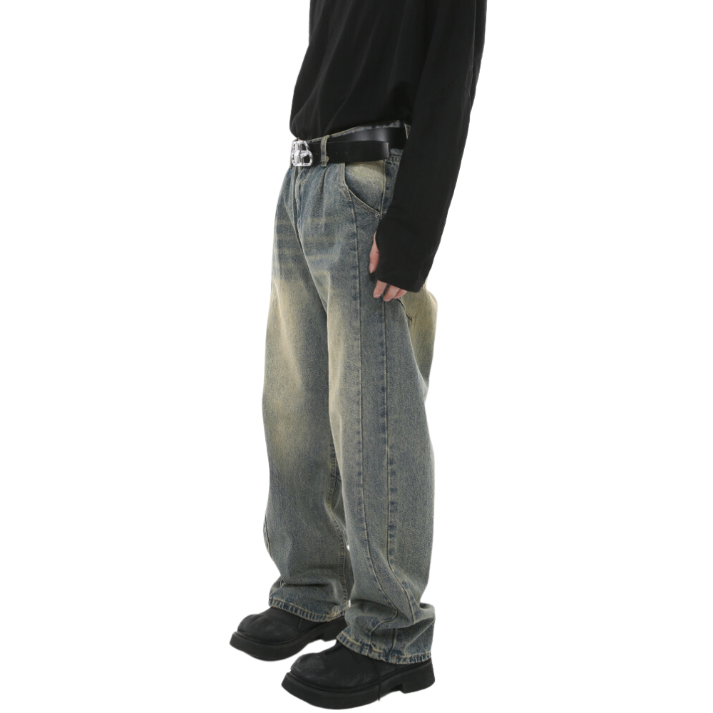 Straight Distressed Jeans