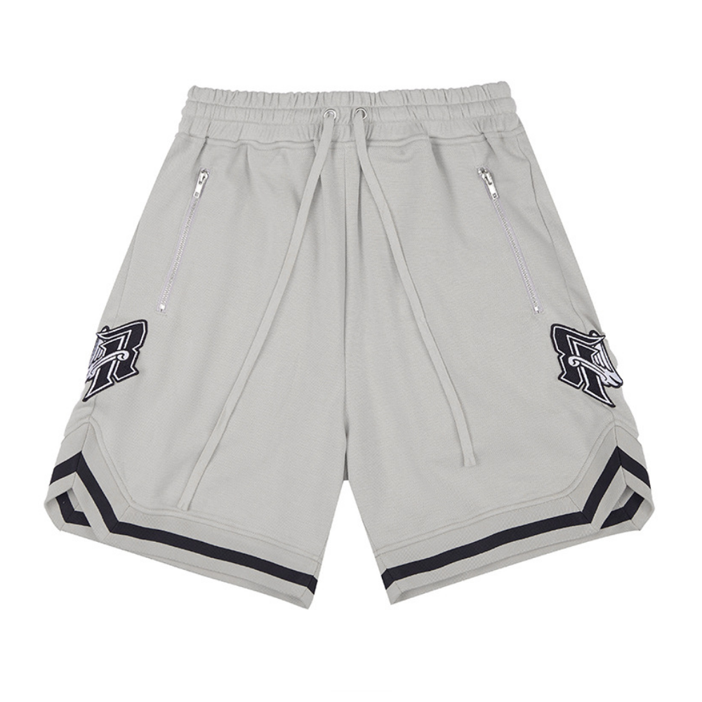 Vintage Embroidered Cotton Shorts