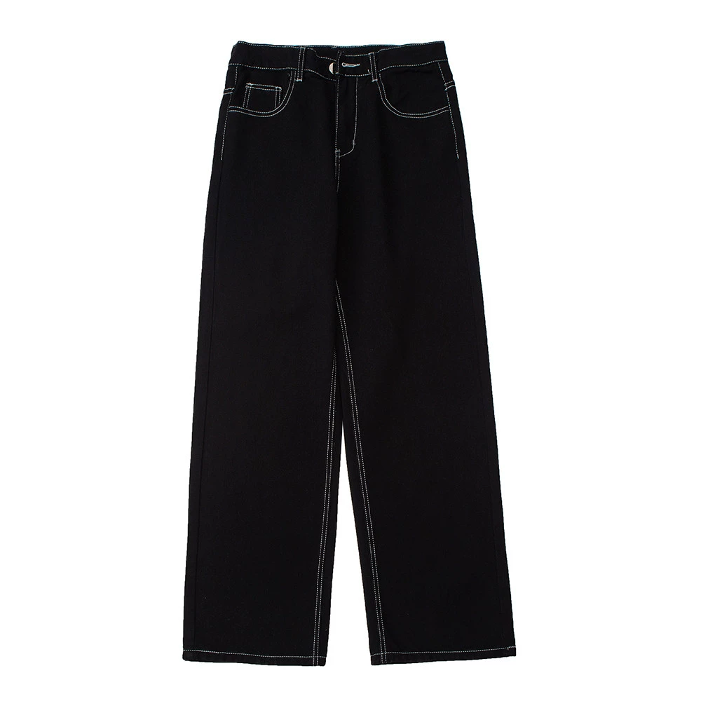 Flame Embroidery Jeans