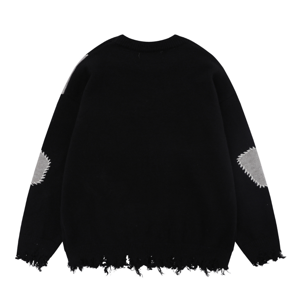 Patch Letter Sweater
