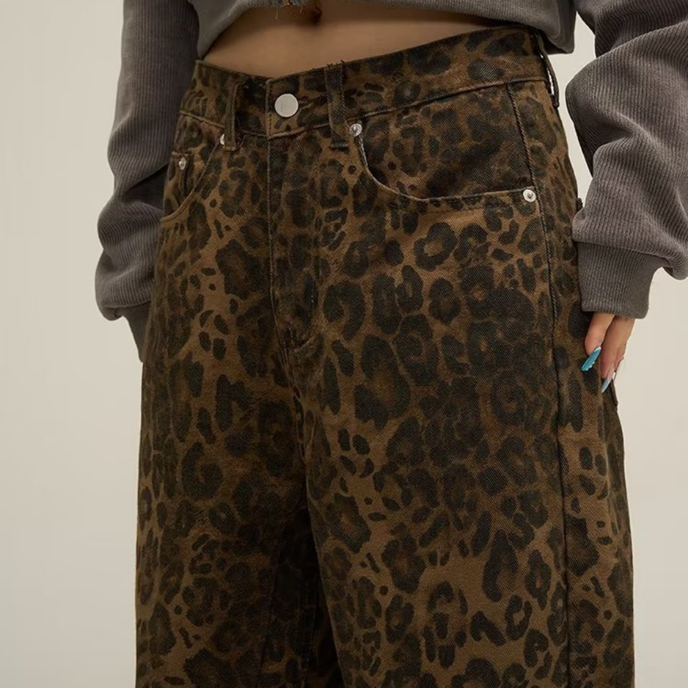 Women's Leopard Jeans