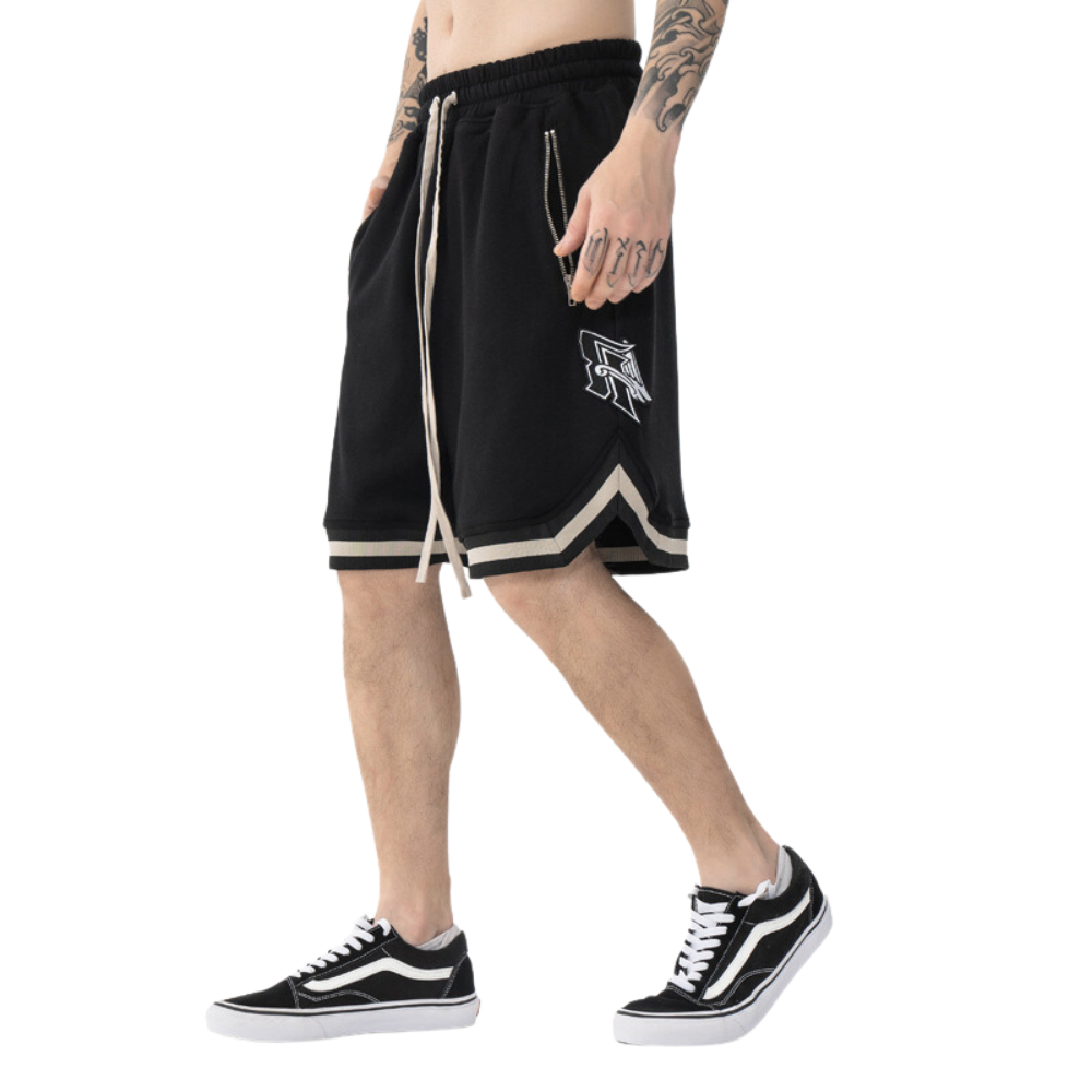 Vintage Embroidered Cotton Shorts