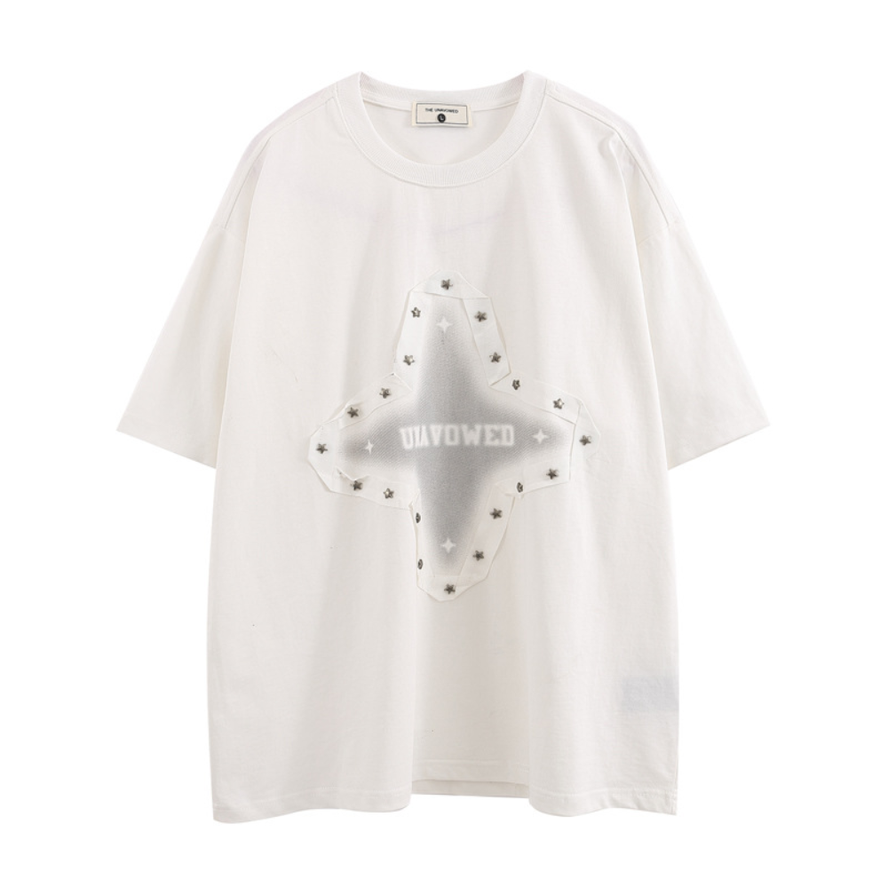 Loose Star Patch T-shirt