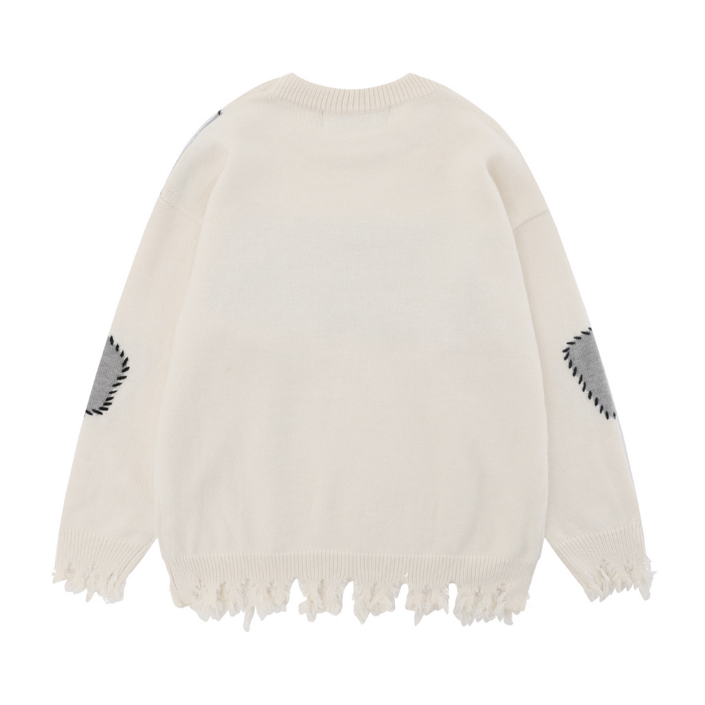 Patch Letter Sweater