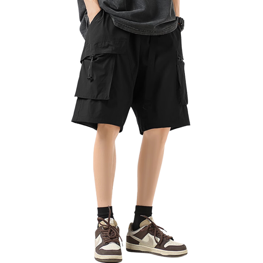 Functional Cargo Belt Shorts