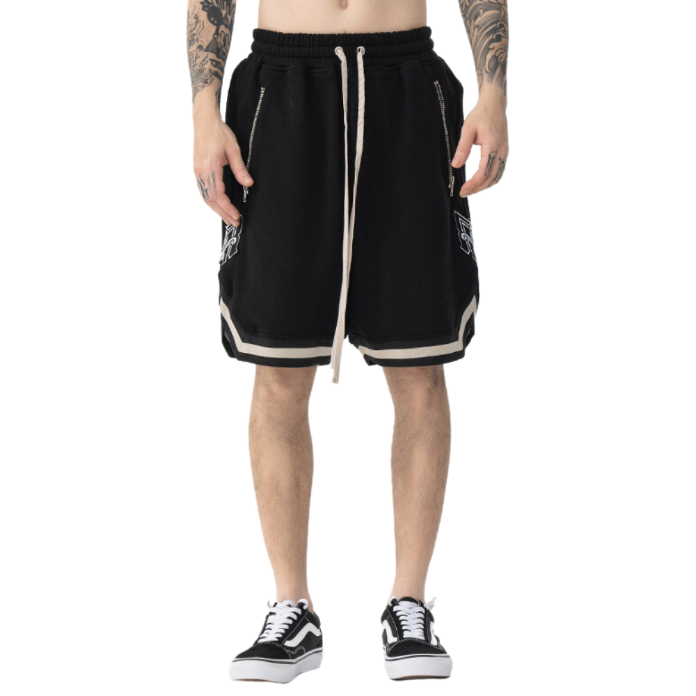 Vintage Embroidered Cotton Shorts