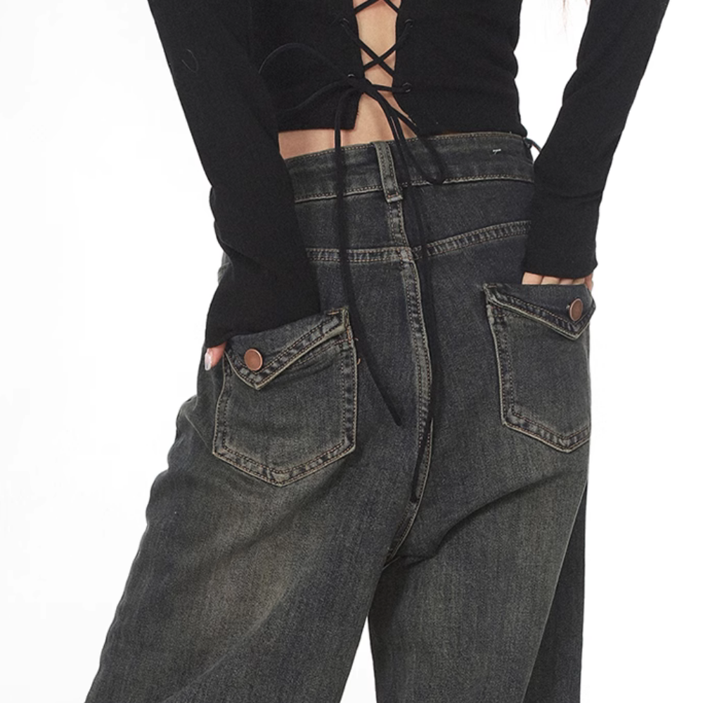 Women's Vintage Solid Color Jeans