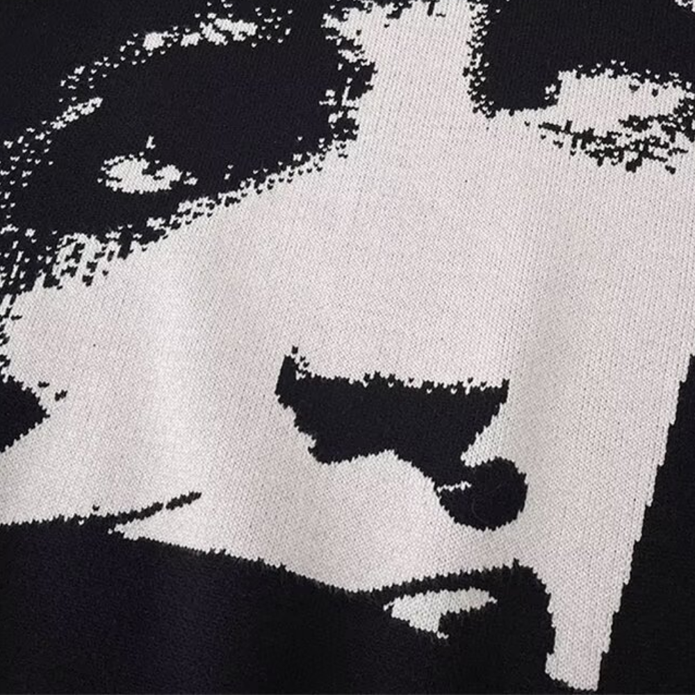 Portrait Jacquard Sweater