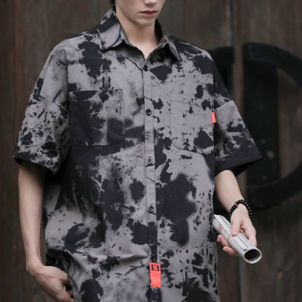 Japanese Tie-Dye Workwear Shirt