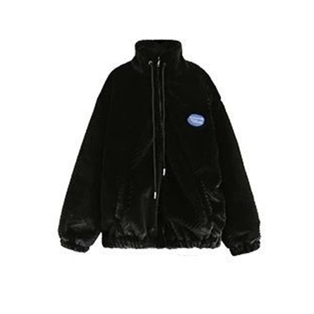 American Urban Zip-up Plush Coat