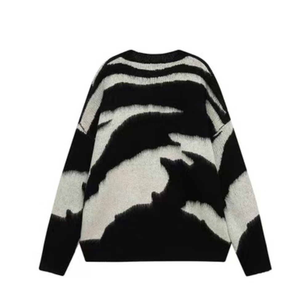 OOC' Irregular Striped Knitted Sweater