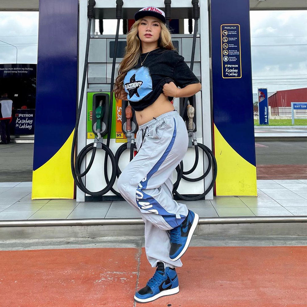 Casual Contrast Straight Sweatpants