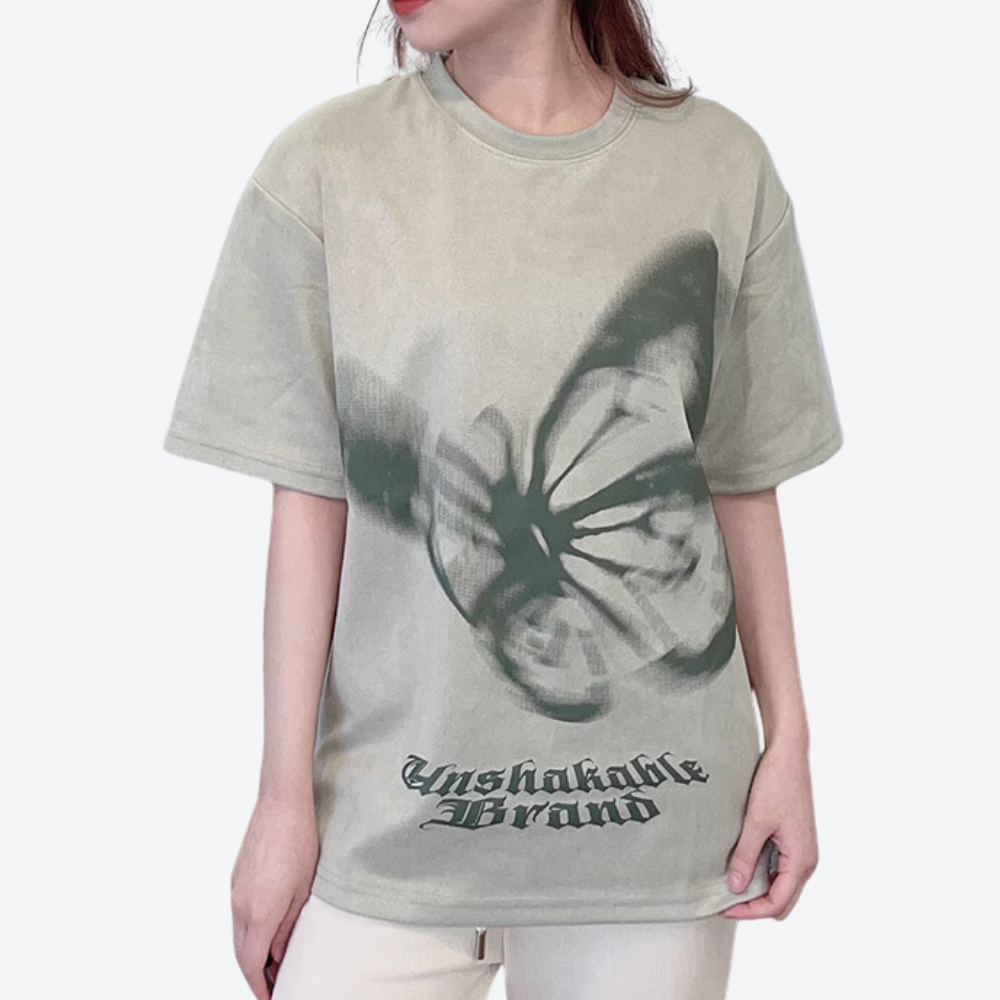 American Vertigo Butterfly Suede T-Shirt