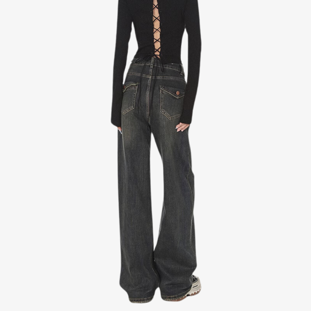 Women's Vintage Solid Color Jeans