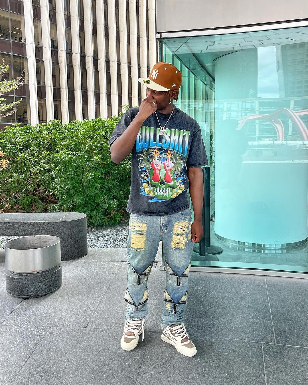 American High Street Distressed Heavy Multi-pocket Unisex Jeans