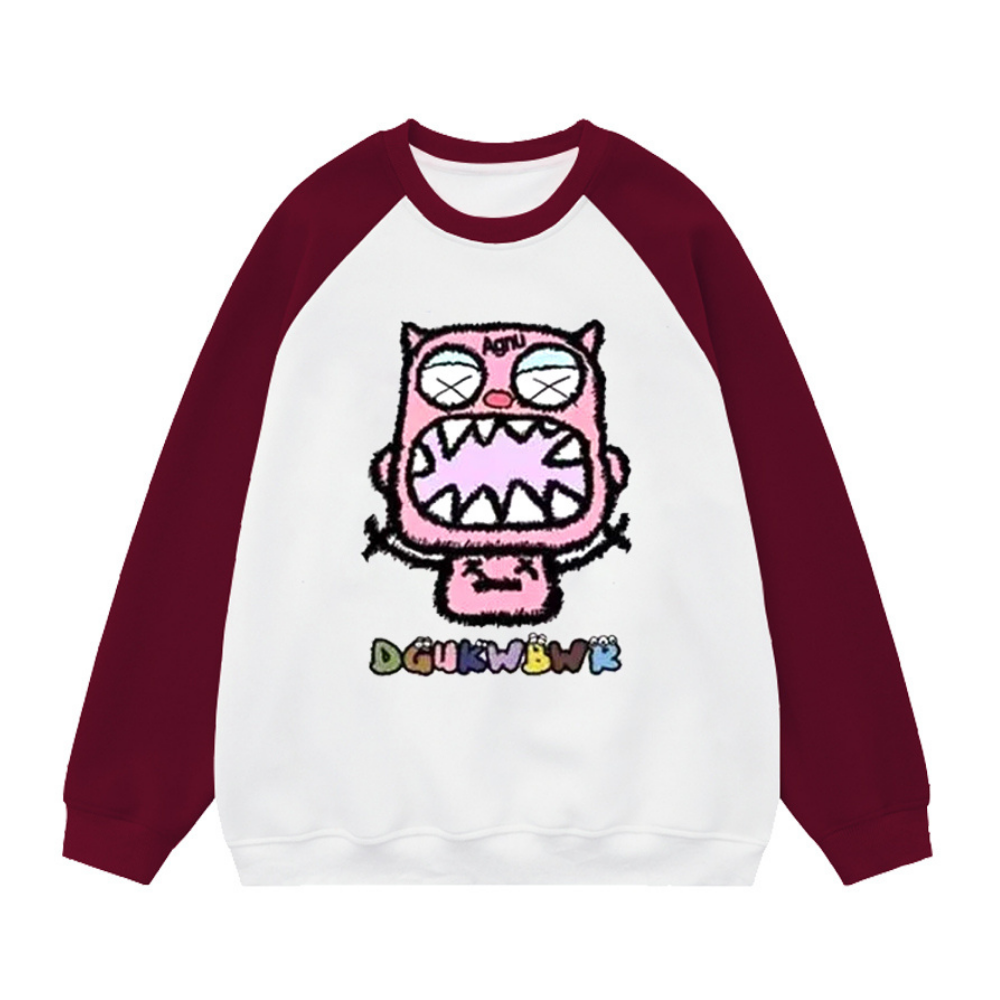 Funny Pink Monster Sweatshirt