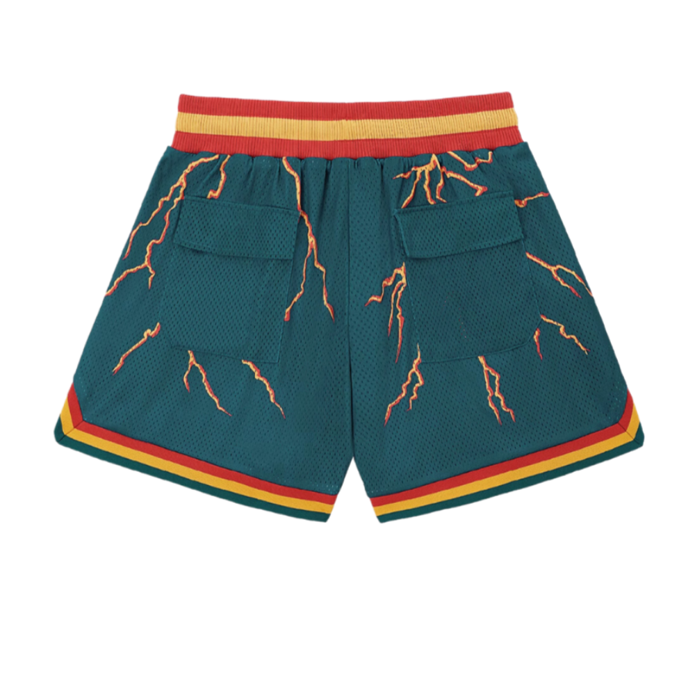 High Street Printed Mesh Shorts