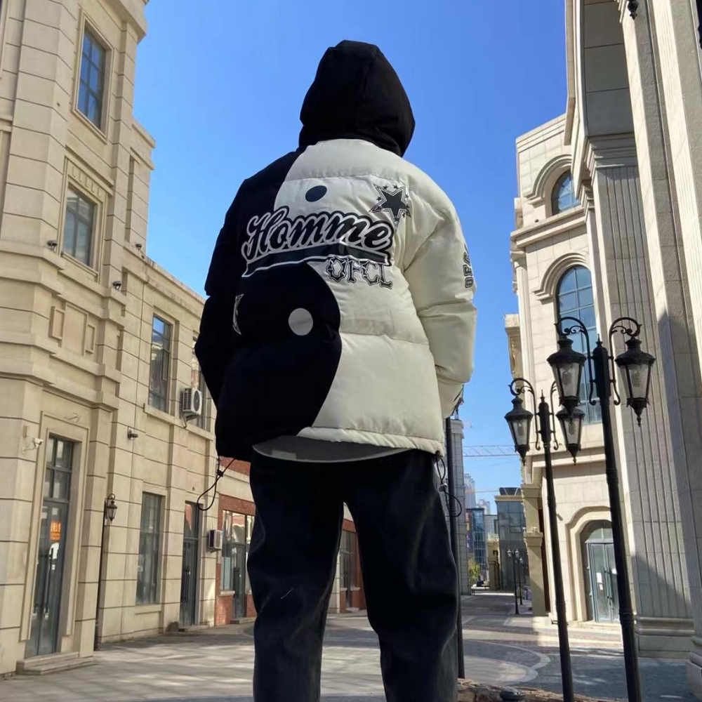 High Street Skeleton Tai Chi Hooded Coat